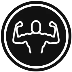 Muscle Icon Black